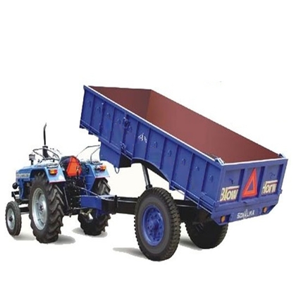 Rectangular Metal Hydraulic Trailer, for Moving Goods, Loading Capacity : 3-5tons