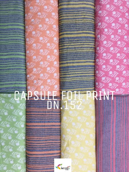 Capsule foil print - 152, for Making Garments, Feature : Easily Washable