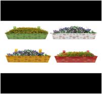 Polished Printed Iron Planter, Capacity : 0-10ltr, 10-20ltr