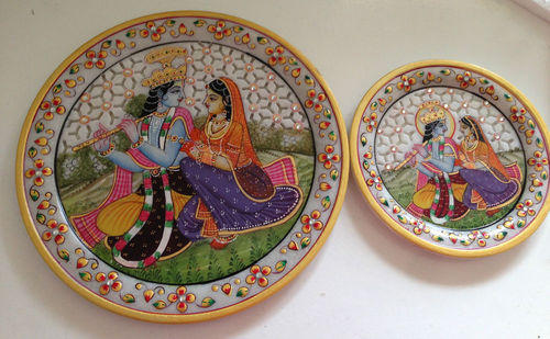 Lord Krishna Decorative Thali