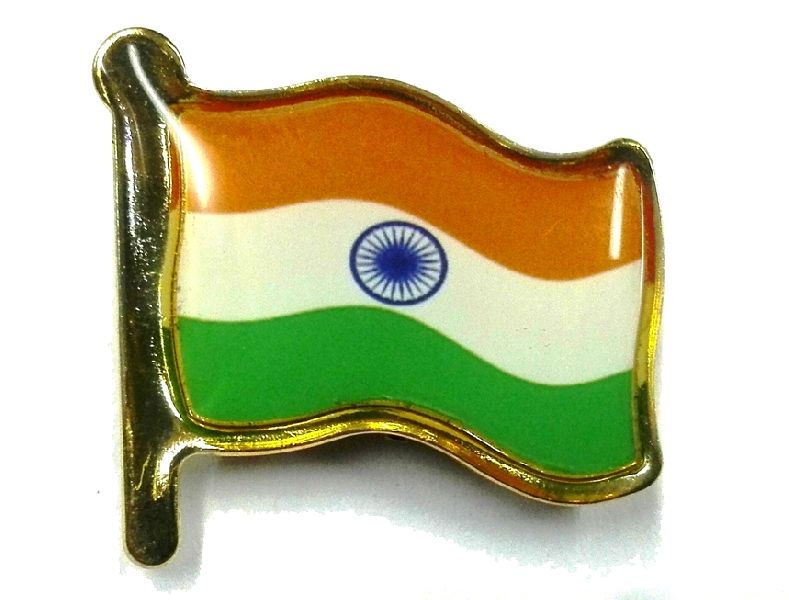 Manufacturer of Indian Flag Badges Pin & Cufflinks | Parmar Button Clip ...
