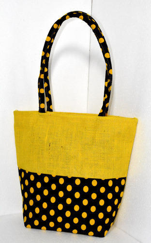 Printed Stylish Jute Tote Bag, Closure Type : Zipper