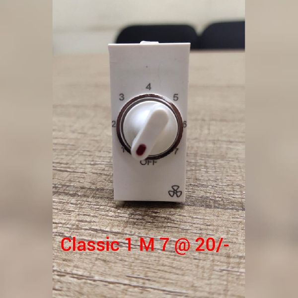 Classic 1 M7 Fan Regulator, Color : White