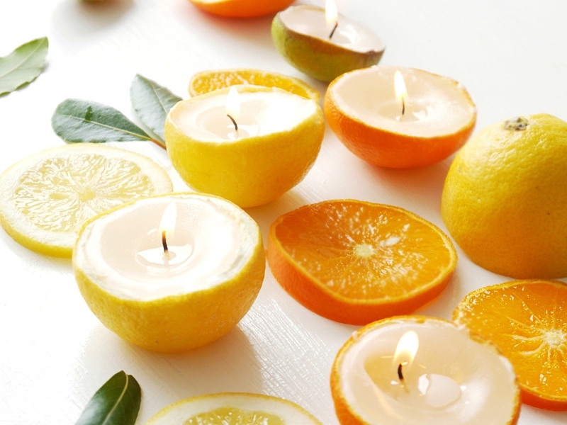 Multishape Paraffin Wax Citrus Scented Candle