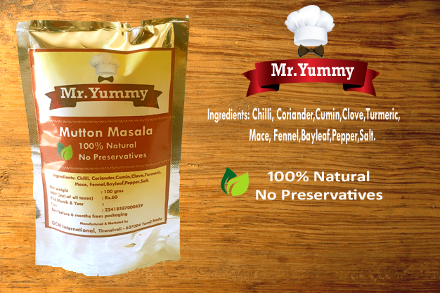 Mr.Yummy Natural Mutton Masala, Shelf Life : 9months