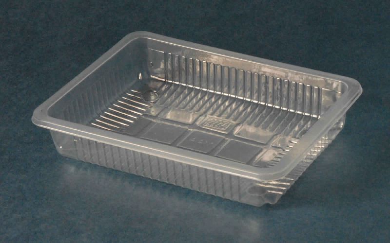 Rectangular Plastic 300 ml Disposable Tray, for Pacing Or Serving Food, Pattern : Plain