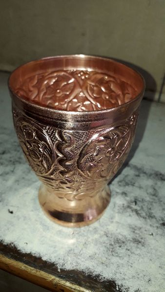 Designer Copper Water Glass