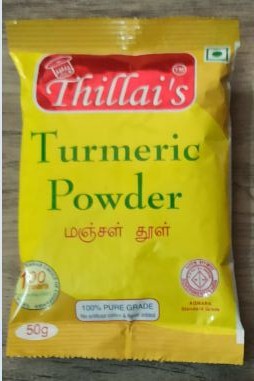 THILLAIS pure turmeric powder, Color : Yellow