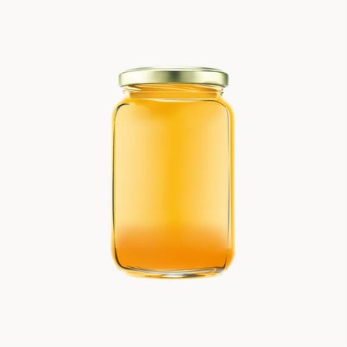Coated Honey Glass Jar
