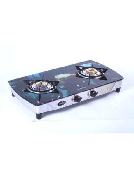Rectangular 2 Burner Stainless Steel Gas Stove, for Cooking, Certification : ISI Certified