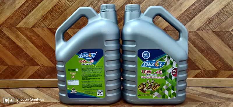 Finzol 5L 10W-40 Engine Oil, Packaging Type : Plastic Bottle