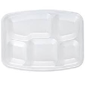 Rectangular Disposable Compartment Paper Plates, for Event, Party, Size : Standard