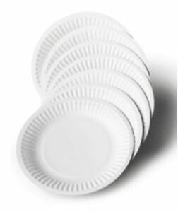 Disposable Plain Paper Plates