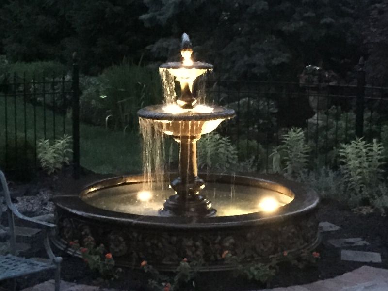 Garden Fountain Lights