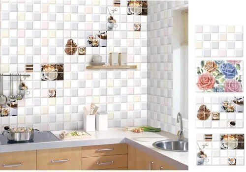 12x18 Inch Kitchen Wall Tiles Material, Kitchen Tiles Design Latest