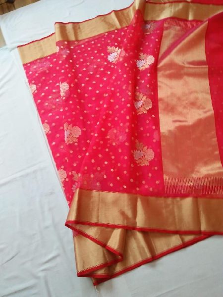 Silk by kataan silk sari, Width : 46inch