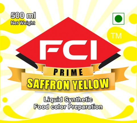 Liquid Saffron Yellow Food Colour