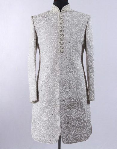 Embroidered Silk mens sherwani, Technics : Attractive Pattern