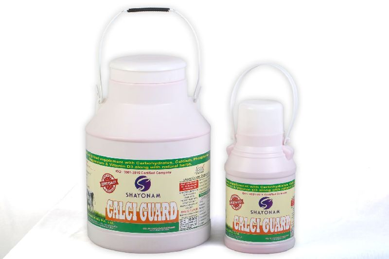 Shayonam Infinity Calci-Guard Animal Feed Supplement, for SHAKE WELL BEFORE USE, Form : Liquid