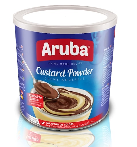 Chocolate and Banana Flavored Custard Powder