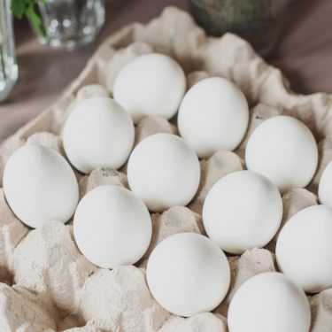 white eggs