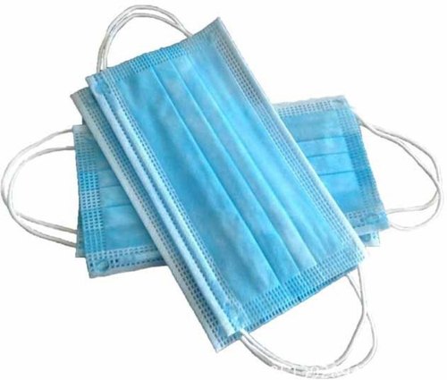 Cotton 2 Ply Surgical Mask, for Hospital, Color : Blue