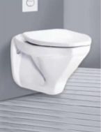 Polished Ceramic Wall Hung Commode, for Home, Hotel, Office etc., Style : Modern