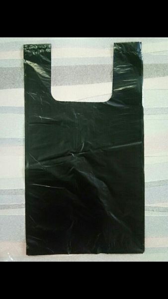Black color plastic carry bag by Ride polymer, black color plastic ...