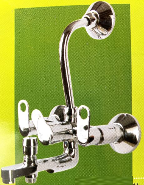 3 in 1 Wall Mixer, for Bathroom Fittings, Color : Grey