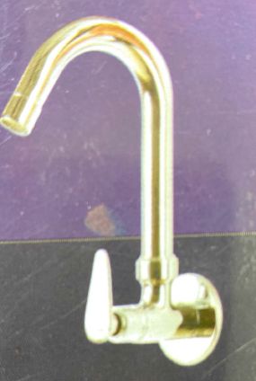Polished Brass BO-516 Sink Cock, for Kitchen, Packaging Type : Paper Box