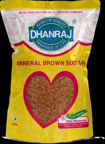 Dhanraj Mineral Brown Sugar, for Cafes, Taste : Sweet
