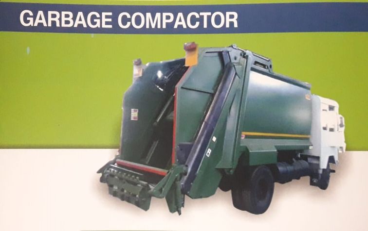 Hydraulic Garbage Compactor, for Size Reducing, Color : Multicolor