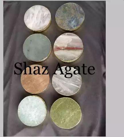 Stone Agate Coaster Slice, Style : Antique Imitation