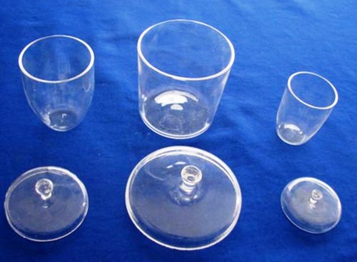 Round Quartz Glass Crucible, for Heating Chemical Compounds, Feature : Fine Finishing, Non Breakable