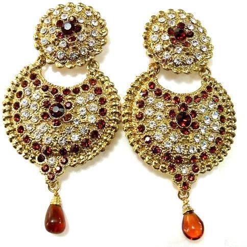 Polished Gold Imitation Earrings, Occasion : Party Wear, Color : Multi ...