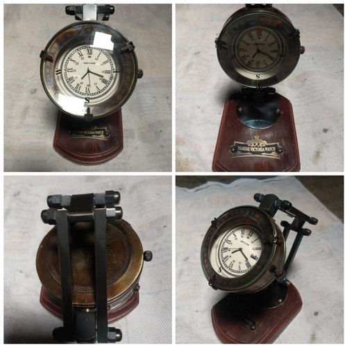 Wooden Antique Table Watch, Display Type : Analog