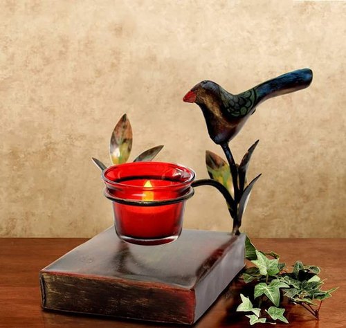 Iron Bird Candle Stand