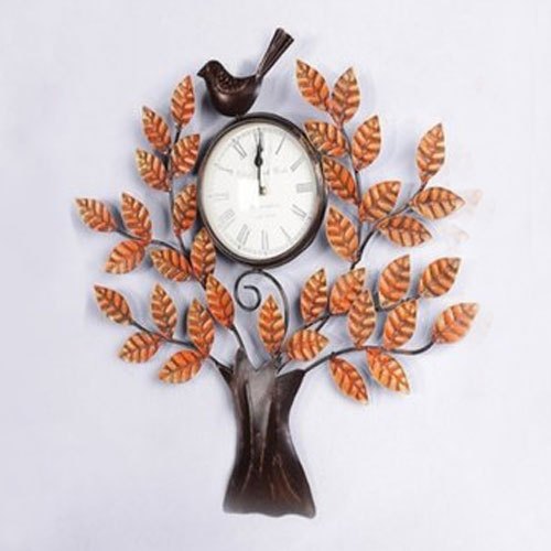 Iron Tree Wall Clock, Display Type : Analog