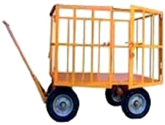 Metal Door Type Wheel Trolley, for Industrial, Feature : High Quality, Tensile Strength