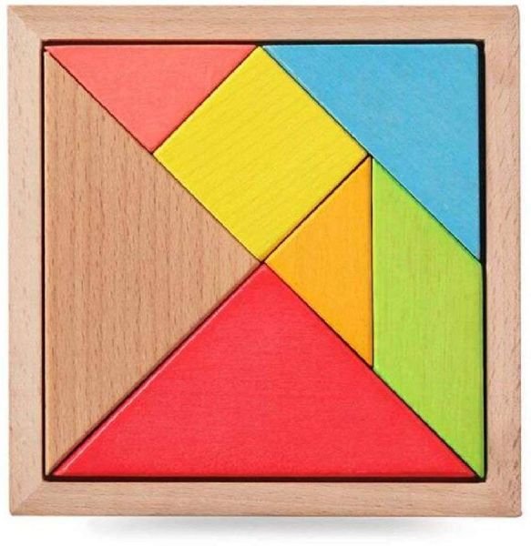 Polished Wooden Tangram Puzzle, For Playing, Style : Modern