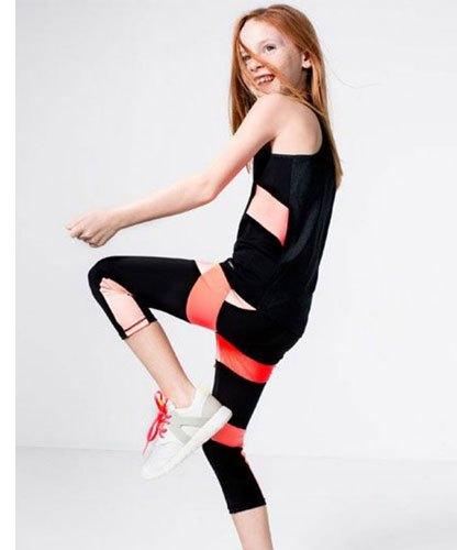 Plain Cotton Girls Exercise Dress, Sleeve Type : Sleeveless