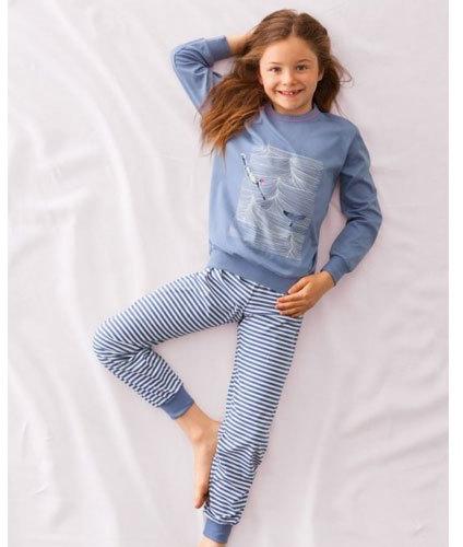 Striped Cotton Girls Full Sleeve T-Shirt, Occasion : Casual Wear