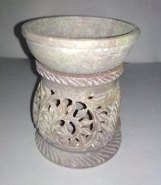 Soapstone Oil Burner, for Decorative Use, Feature : Light Weight