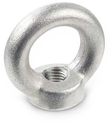 Stainless Steel Round Eye Nut, Color : Grey