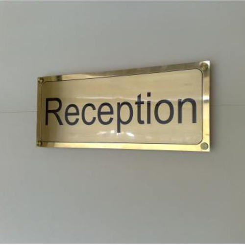 Table Top Brass Name Plate for Office at Rs 400/piece in