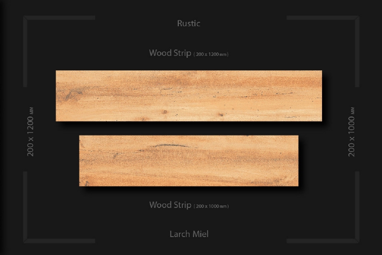 Polished Larch Miel Wooden Strip, Size : 200x1200mm