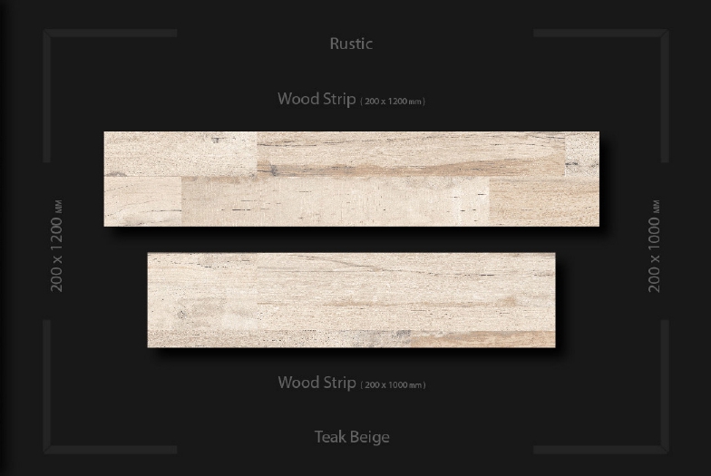 Plain Polished Teak Beige Wooden Strip, Size : 200x1200mm