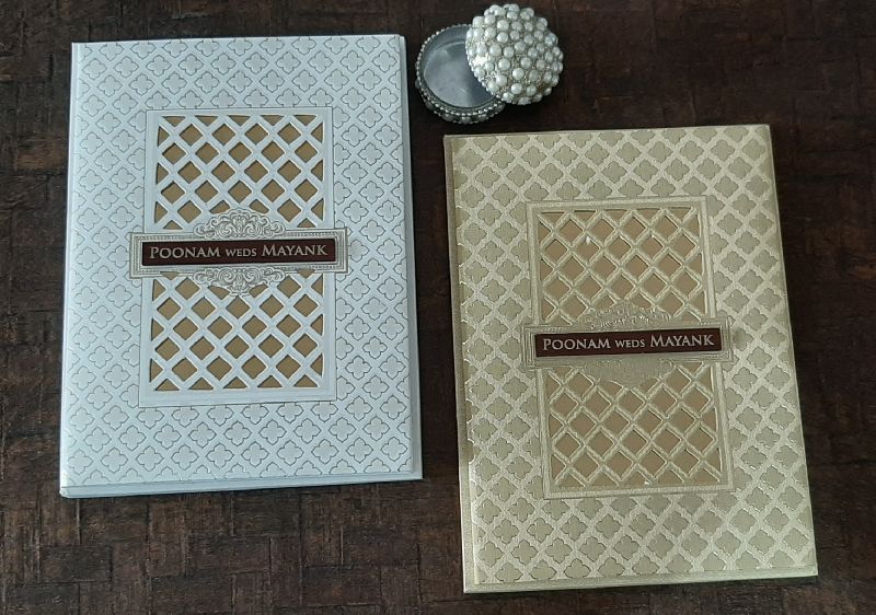 Hard Bound Invitation cards, Size : 8x6inch