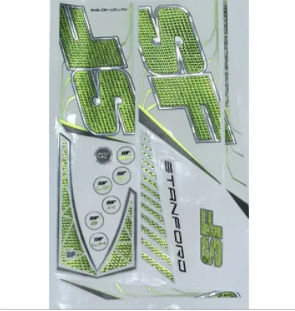 Chrome Color Cricket Bat Sticker