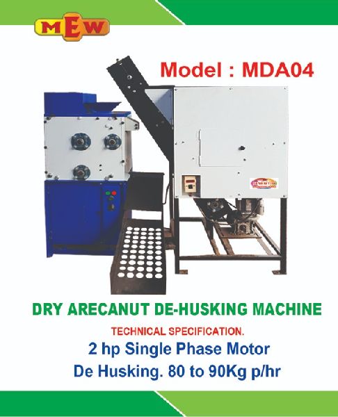 100-500kg Electric MDA04 Areca Dehusker Machine, Certification : CE Certified